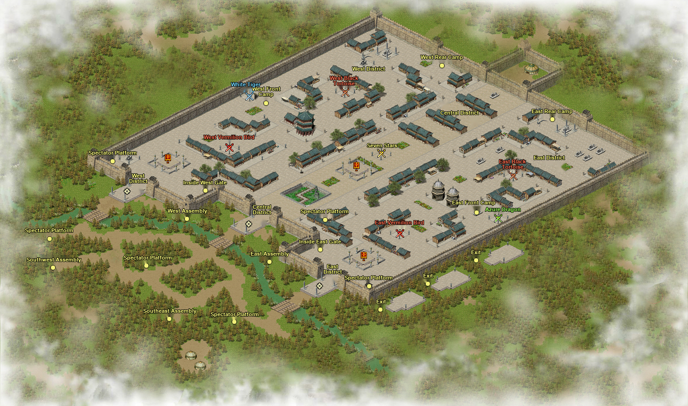 Chengdu city siege map